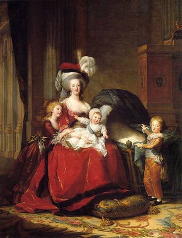 Marie Antoinette and Children 1787 by Elisabeth Vigee-Lebrun Versailles Trianons 